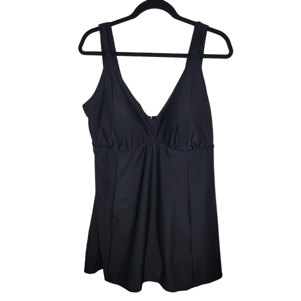 Swimsuits for all black swimdress size 14